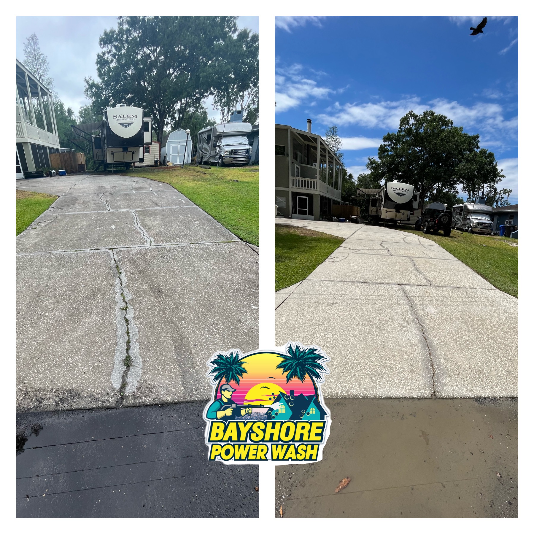 Transforming Driveways: The Remarkable Power Wash in Lutz, Florida